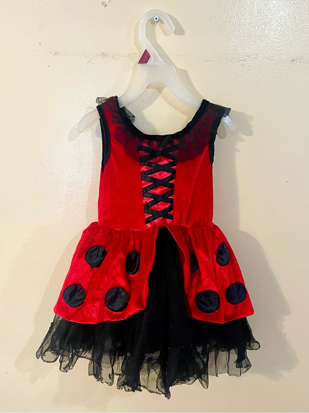 Girls Red and Black Ladybug Costume Dress